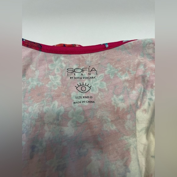 Sofia Jeans Vergara Faux Wrap Tossed Bouquet Layered Dress Women's Size XS - Picture 9 of 12